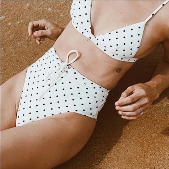 Summersalt Other - SummerSalt Laceup HighRise Polkadot Bottoms